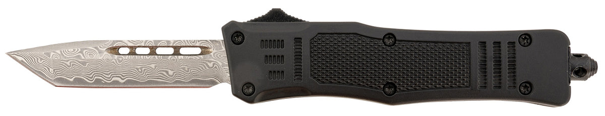 Steel River Knives Spartan Mini MT616BRDAMT OTF 2.75" Tanto Damascus Blade 4.25" Zinc Aluminum Handle