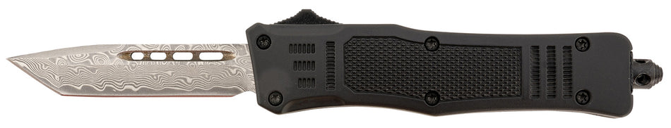 Steel River Knives Spartan Mini MT616BRDAMT OTF 2.75" Tanto Damascus Blade 4.25" Zinc Aluminum Handle