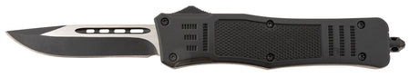 Steel River Knives Spartan Medium T618BDP OTF 3.25" Drop Point 440C Blade 4.50" Black Zinc Alloy Aluminum Handle