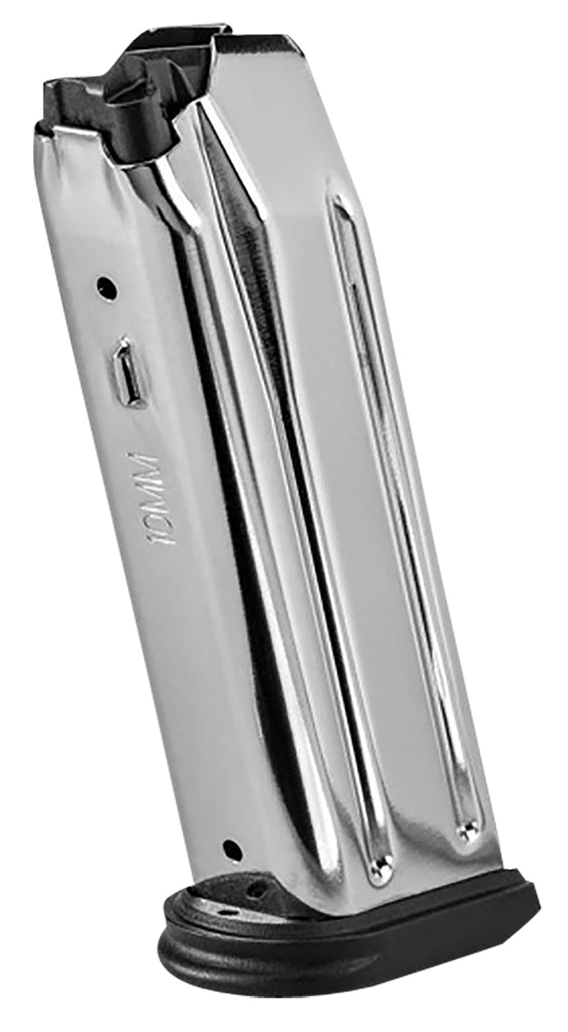 FN 510 Tactical OEM 10rd 10mm Stainless Steel Mag Black Polymer Flush Base