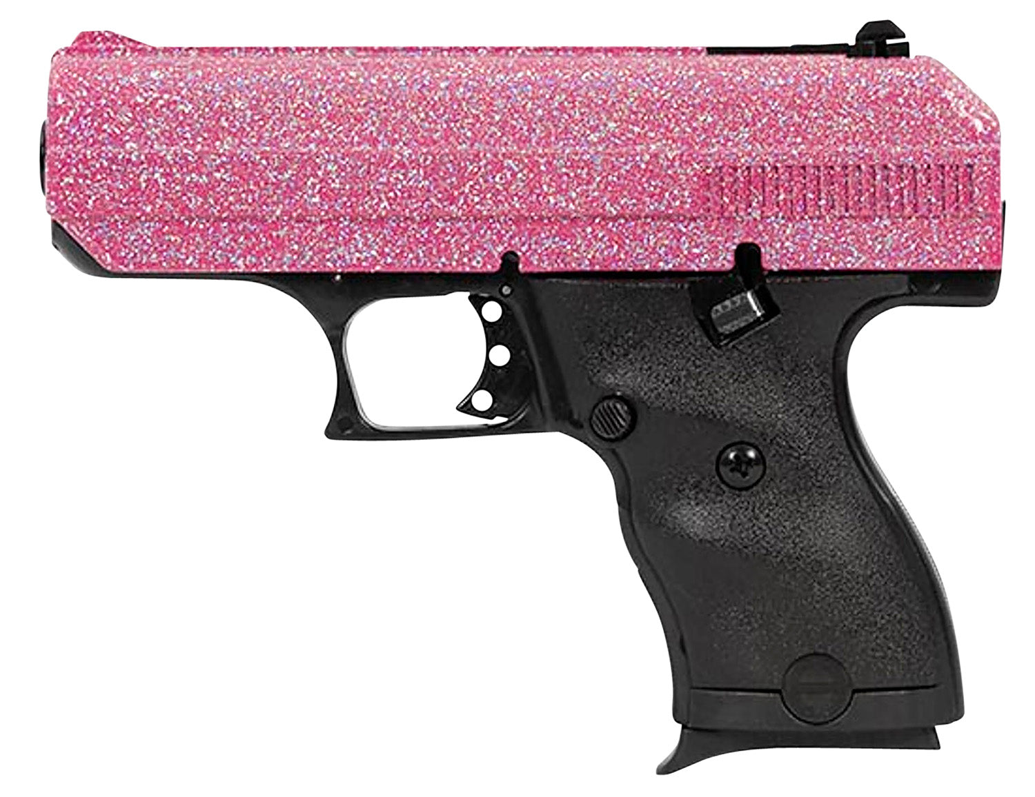 Hi-Point C9 916PISP 9mm Luger Pistol, 8+1 Capacity, 3.5" Barrel, Pink Sparkle Slide