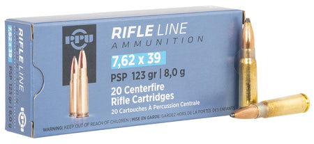 Prvi Partizan 7.62x39mm PP739P Metric Rifle Pointed Soft Point PSP 123 Grain