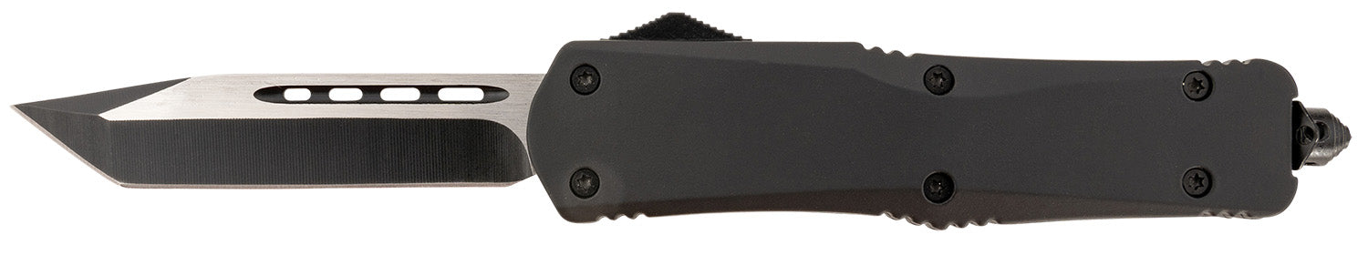 Steel River Knives Spartan T624BT OTF 3.75" Tanto 440C Stainless Blade 5.5" Black Zinc Alloy Aluminum Handle