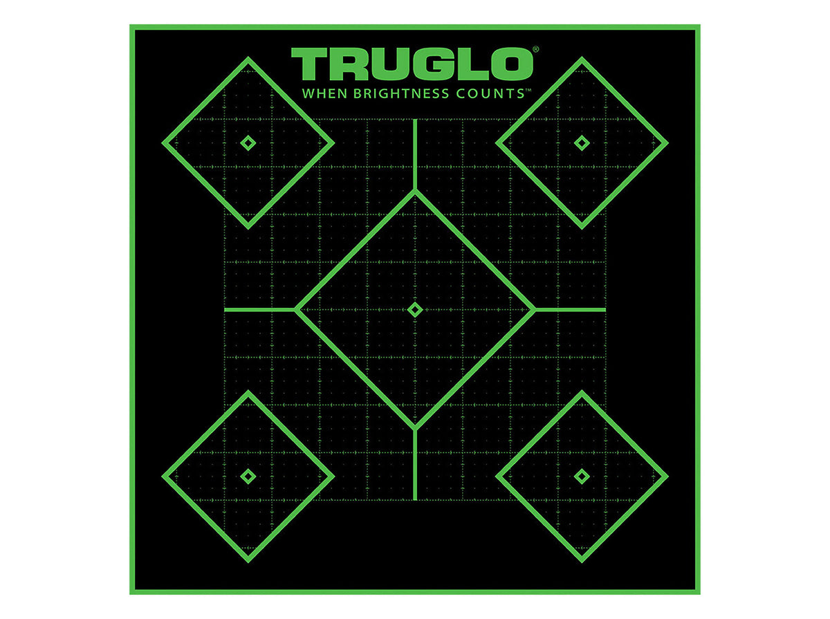 TruGlo TG14A25BB Tru-See 5-Diamond Heavy Paper Self-Adhesive Target 25-Pack