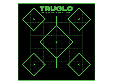 TruGlo TG14A25BB Tru-See 5-Diamond Heavy Paper Self-Adhesive Target 25-Pack