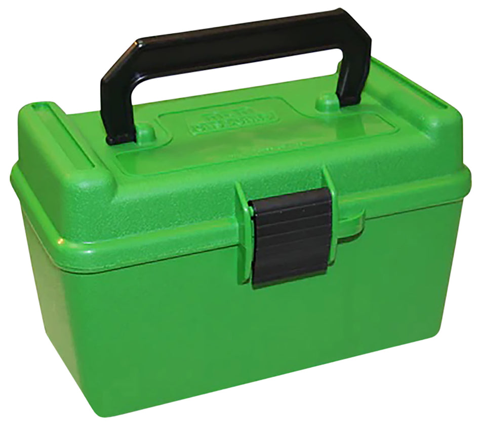 MTM Case-Gard H50RMAG10 50-Round Deluxe Ammo Box 300 Win Mag/7mm Rem Green