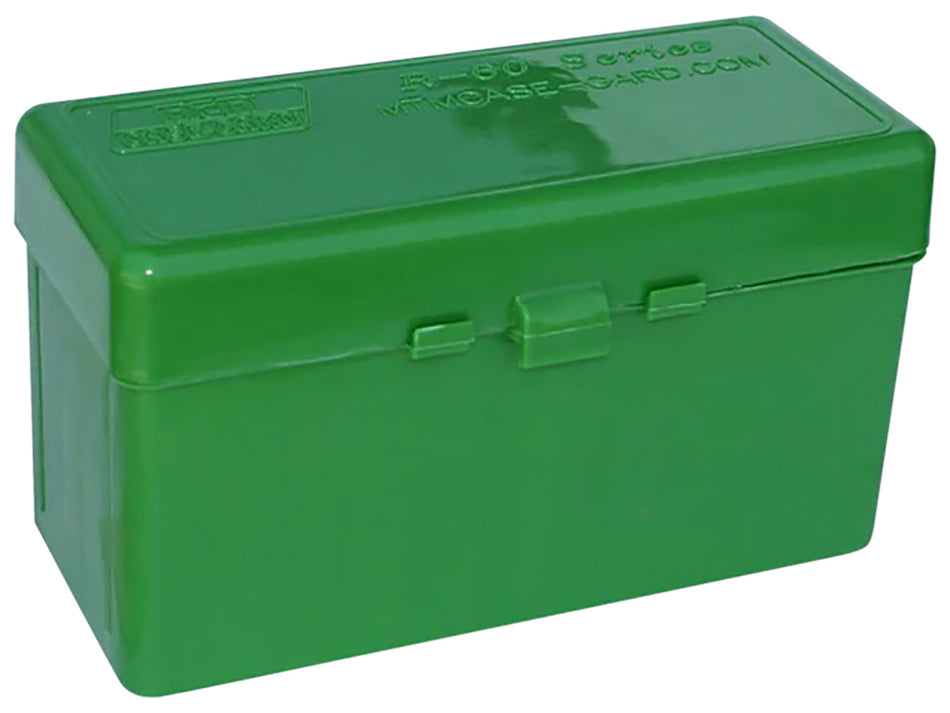 MTM Case-Gard RL6010 60-Round Flip-Top Ammo Box 270Win/25-06Rem/30-06 Springfield Green Polypropylene