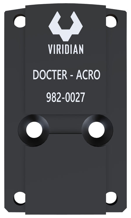 Viridian 9820027 RFX45 Docter Optic Adapter Black Anodized
