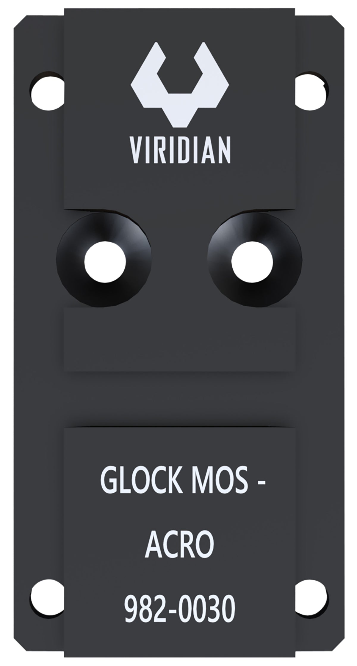 Viridian 9820030 RFX44/45 Glock MOS Optic Adapter Black Anodized