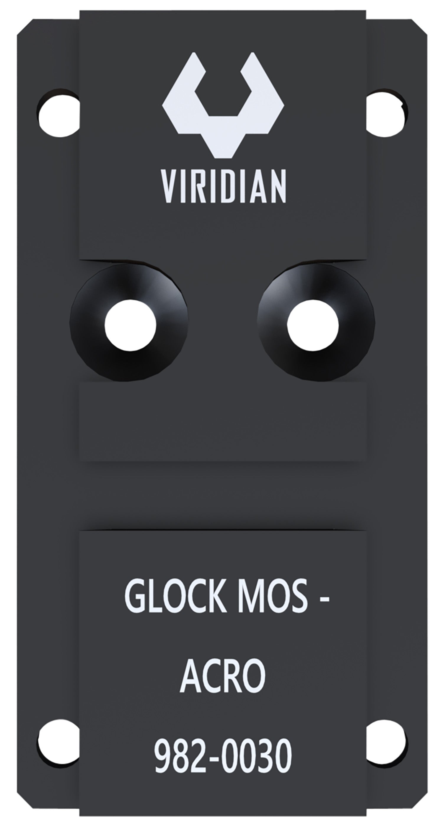 Viridian 9820030 RFX44/45 Glock MOS Optic Adapter Black Anodized