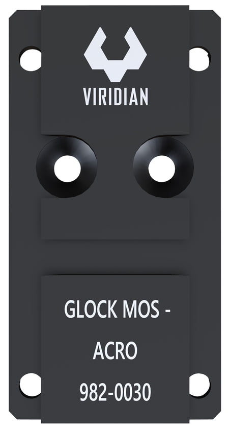Viridian 9820030 RFX44/45 Glock MOS Optic Adapter Black Anodized