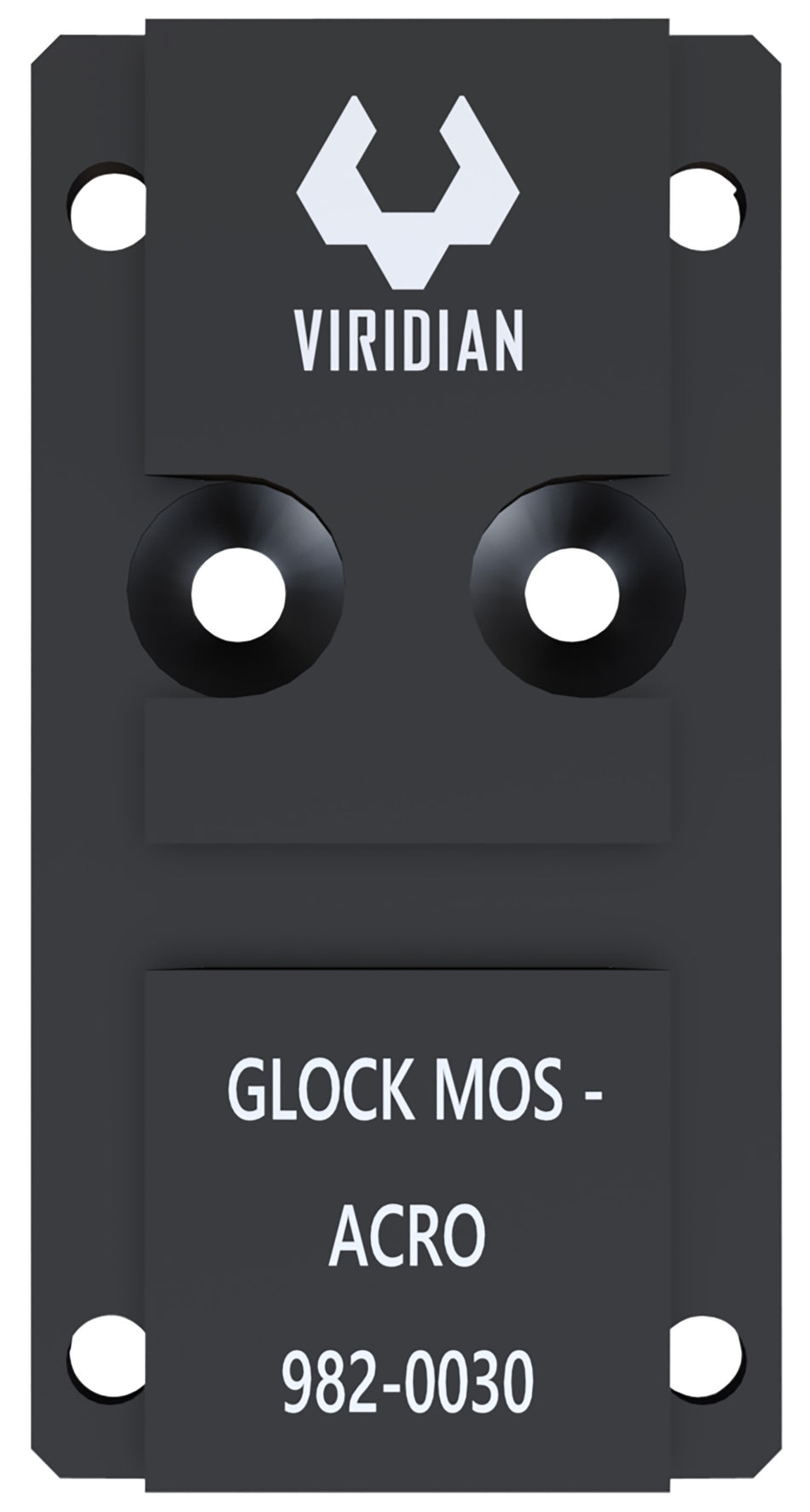 Viridian 9820030 RFX44/45 Glock MOS Optic Adapter Black Anodized