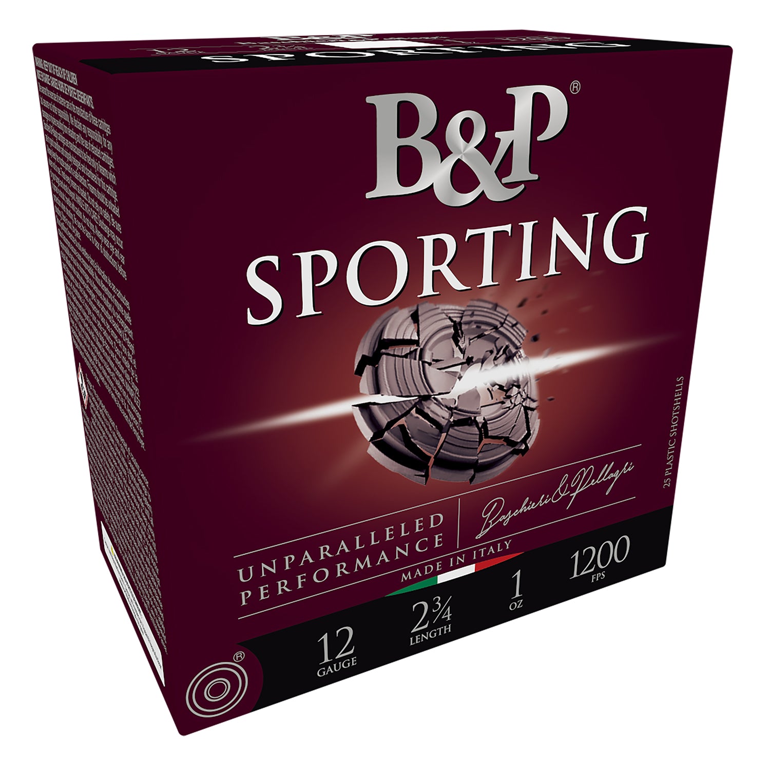 Baschieri & Pellagri (B&P) 12 Gauge 12B1SCL7 Sporting Clay Sporting 2.75" 1oz 7.5 Shot