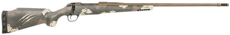 Fierce Firearms FRG7PRC24MM Twisted Rage Full Size 7mm Rem 3+1 24" Midnight Bronze Cerakote Fluted Threaded Barrel & Receiver, Trophy Camo C3 Carbon Rage w/Pic Rail Carbon Fiber Stock