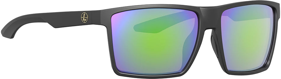 Leupold DeSoto Performance Eyewear Emerald Mirror Polarized Lens Matte Black Frame