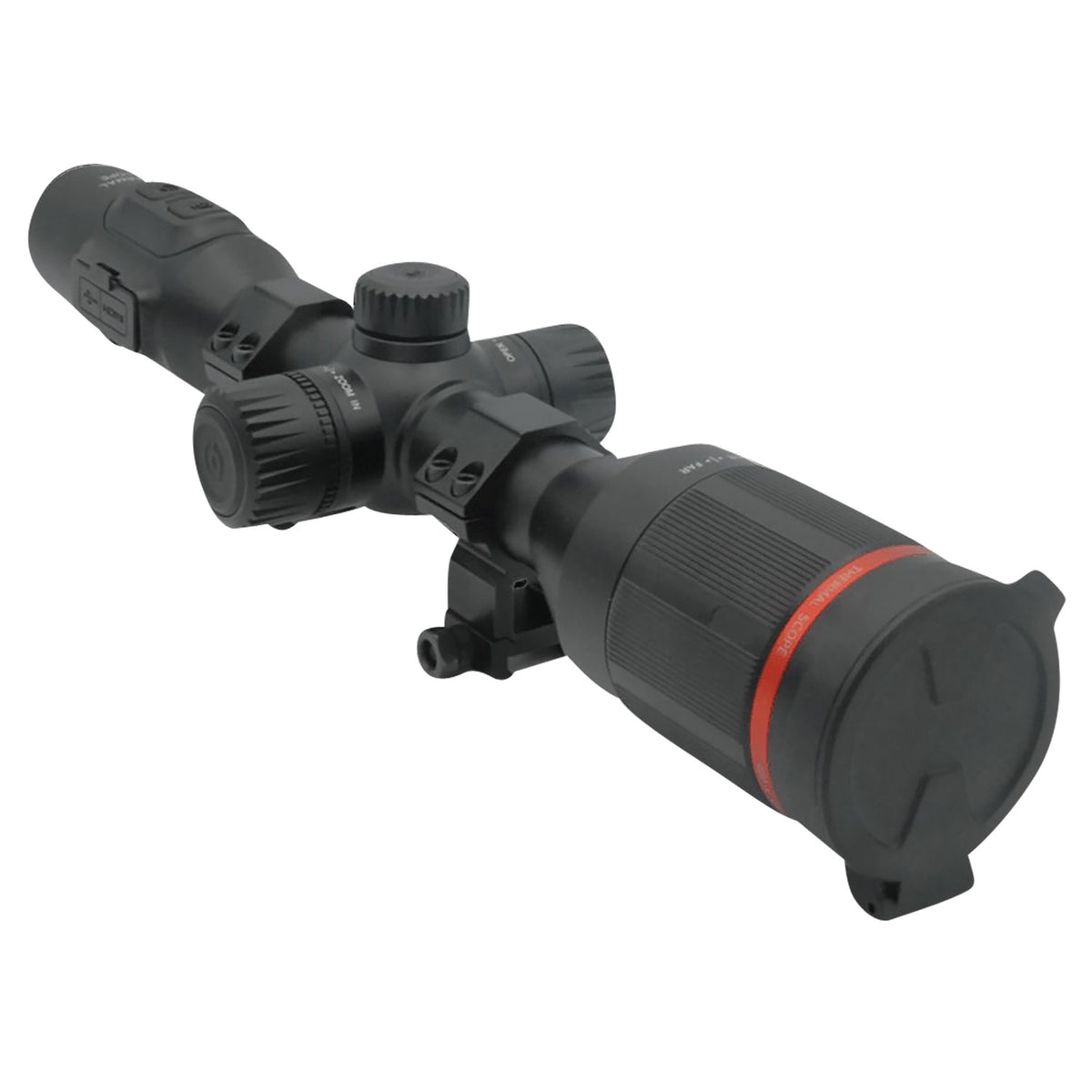 X-Vision 203202 TS300 Thermal Scope with Rings 2-16x35mm Black Multi Reticle OLED 640x480 Thermal Sensor 3100 yd Range Photo/Video/PiP