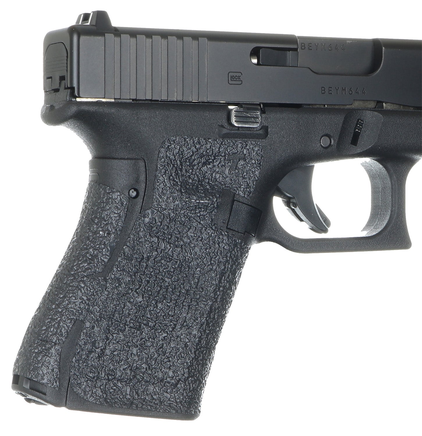 Talon Grips EV02R Black Textured Rubber Stick-On Grip, Compact Glock Gen 5
