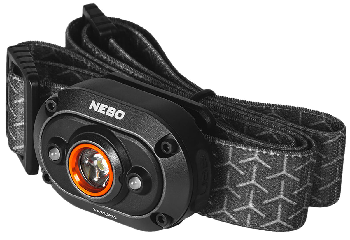 NEBO NEBHLP0011 Mcyro 400 Lumen Rechargeable Headlamp Black with Hat Clip