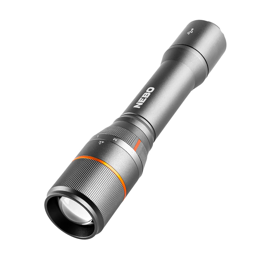 NEBO NEBFLT0020 Davinci 2000 Gray Flashlight with Power Bank