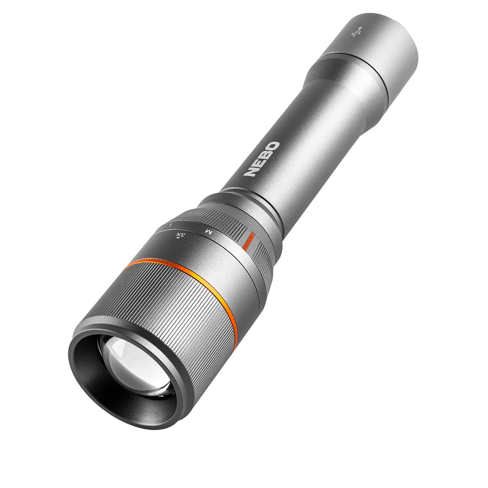 NEBO NEBFLT0021 Davinci 3500 Gray LED Flashlight 4 Modes