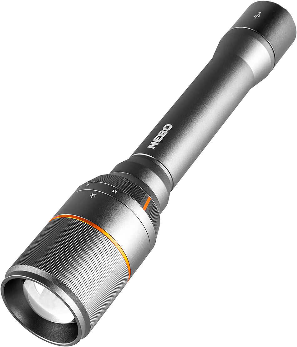 NEBO NEBFLT0022 Davinci 5000 Gray LED Flashlight with Power Bank