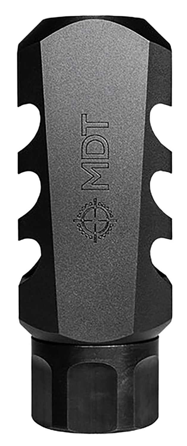 MDT Elite Muzzle Brake 103516BLK 7.62mm 30 Cal 3 Port Black Steel 5/8"-24 tpi