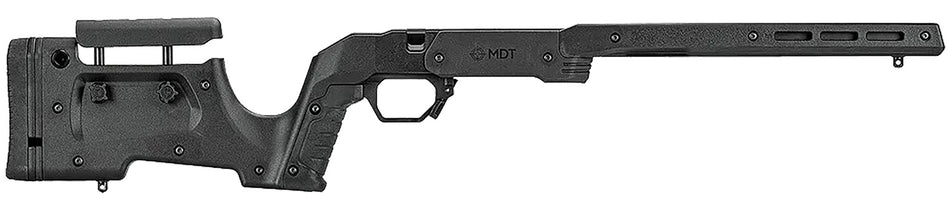 MDT XRS Chassis Black Aluminum Short Action Tikka T3 AICS Compatible M-LOK Forend 104689BLK
