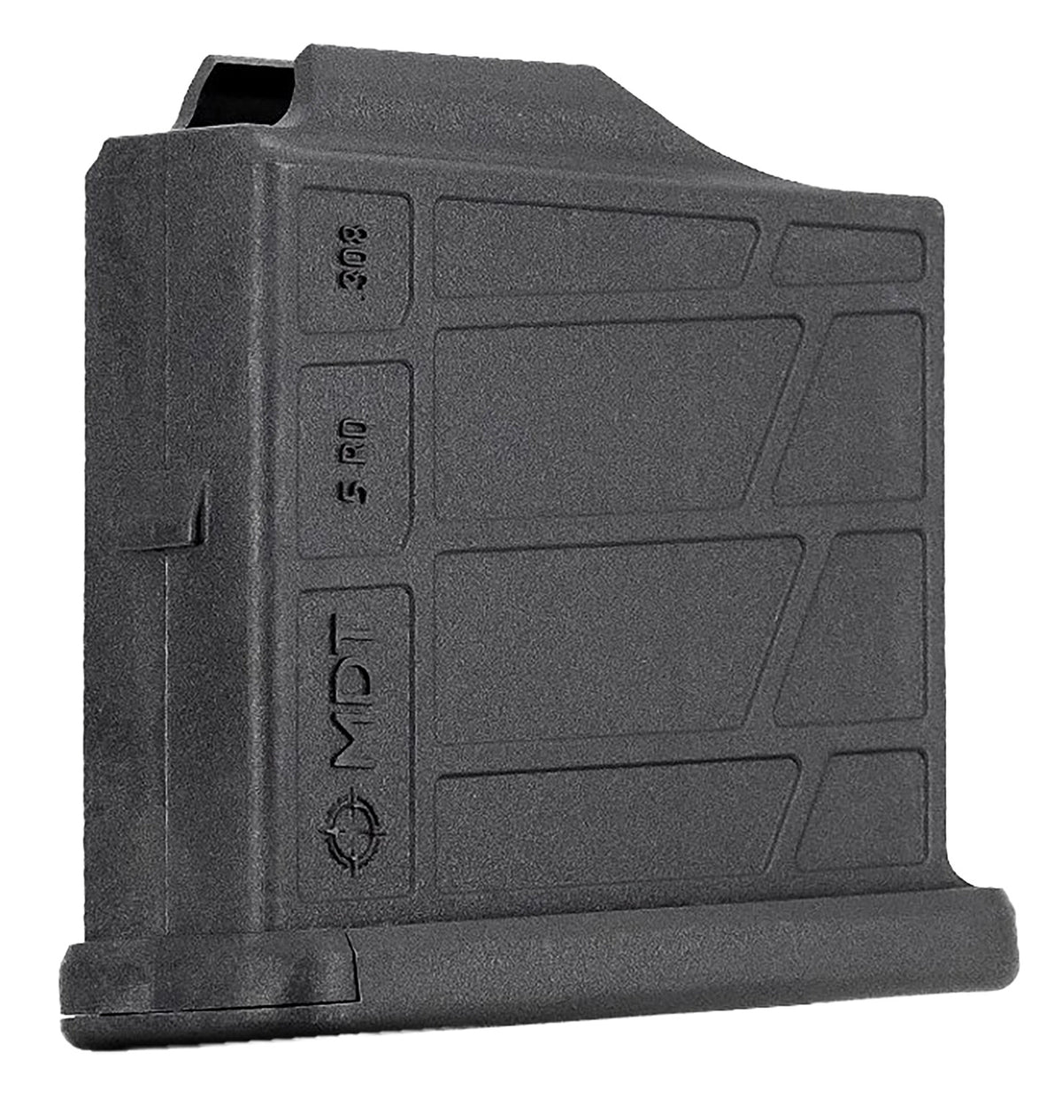 MDT 105026BLK AICS 5-Round Extended 6.5 Creedmoor / .308 Win Short Action Black Polymer Magazine