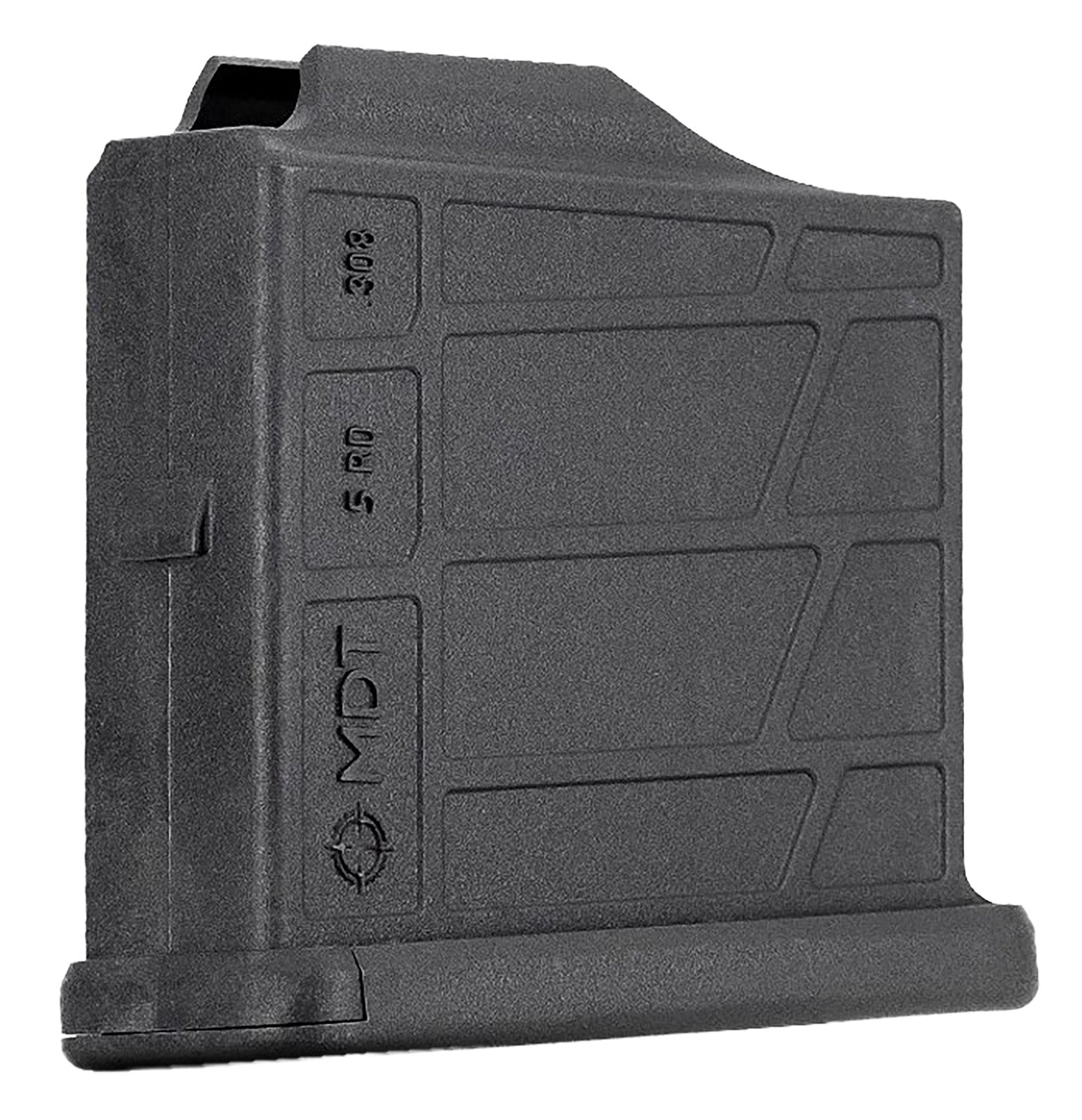 MDT 105026BLK AICS 5-Round Extended 6.5 Creedmoor / .308 Win Short Action Black Polymer Magazine