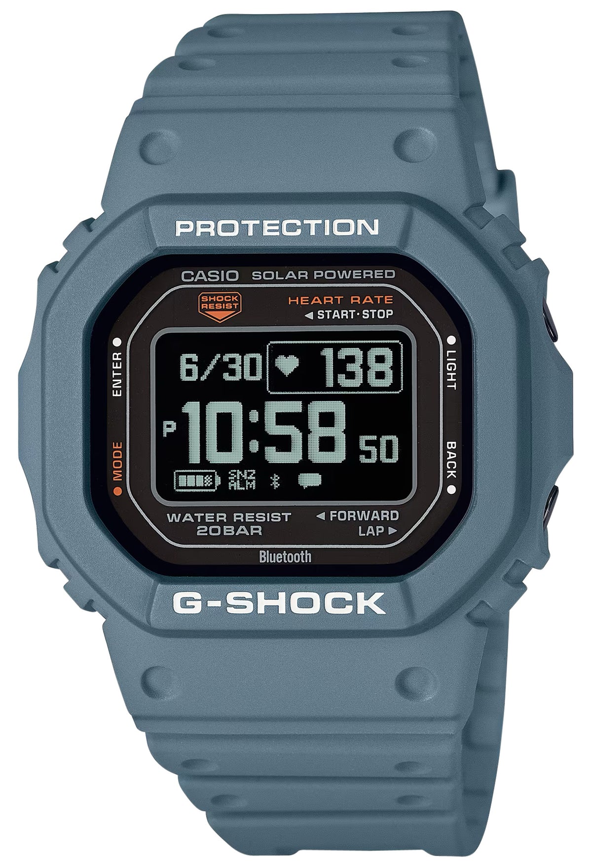 Casio G-Shock MOVE Series DWH5600 Health Fitness Watch Blue/Gray