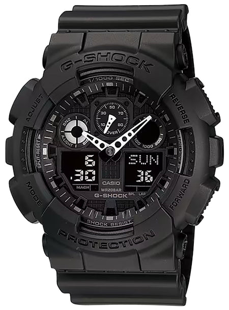 Casio G-Shock GA100 Tactical XL Analog Digital Combo Watch Black