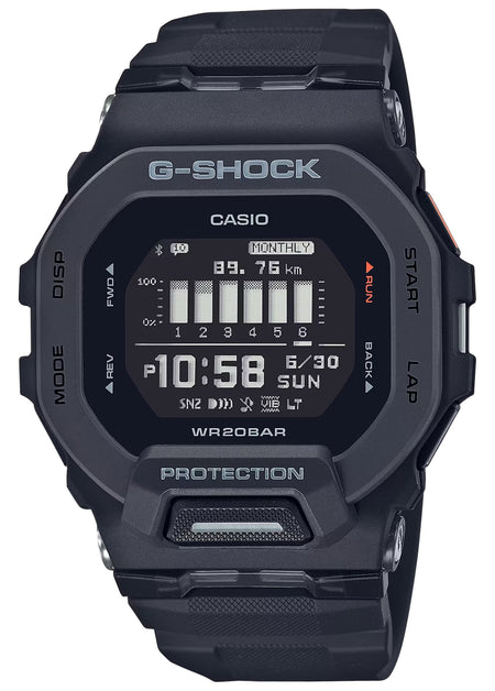 Casio G-Shock GBD2001 Tactical Black Step Counter GPS Watch