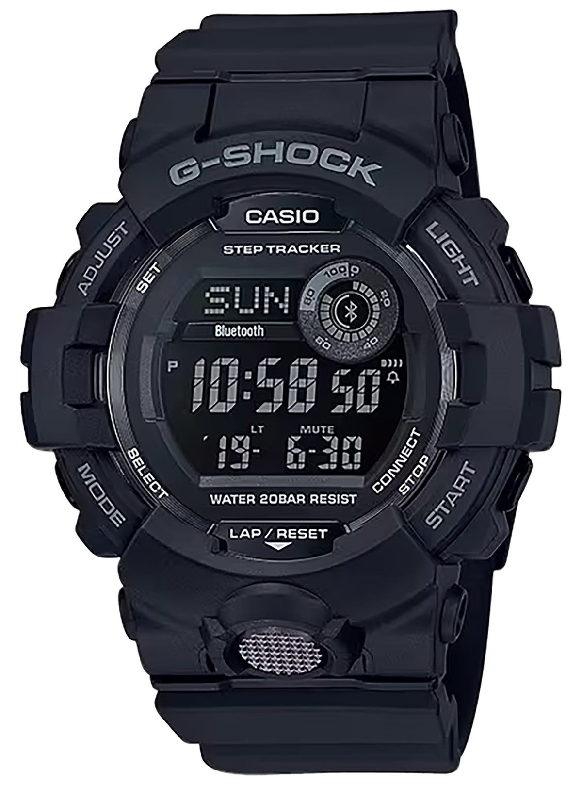 Casio G-Shock GBD800 MOVE Power Trainer Step Count Watch Black