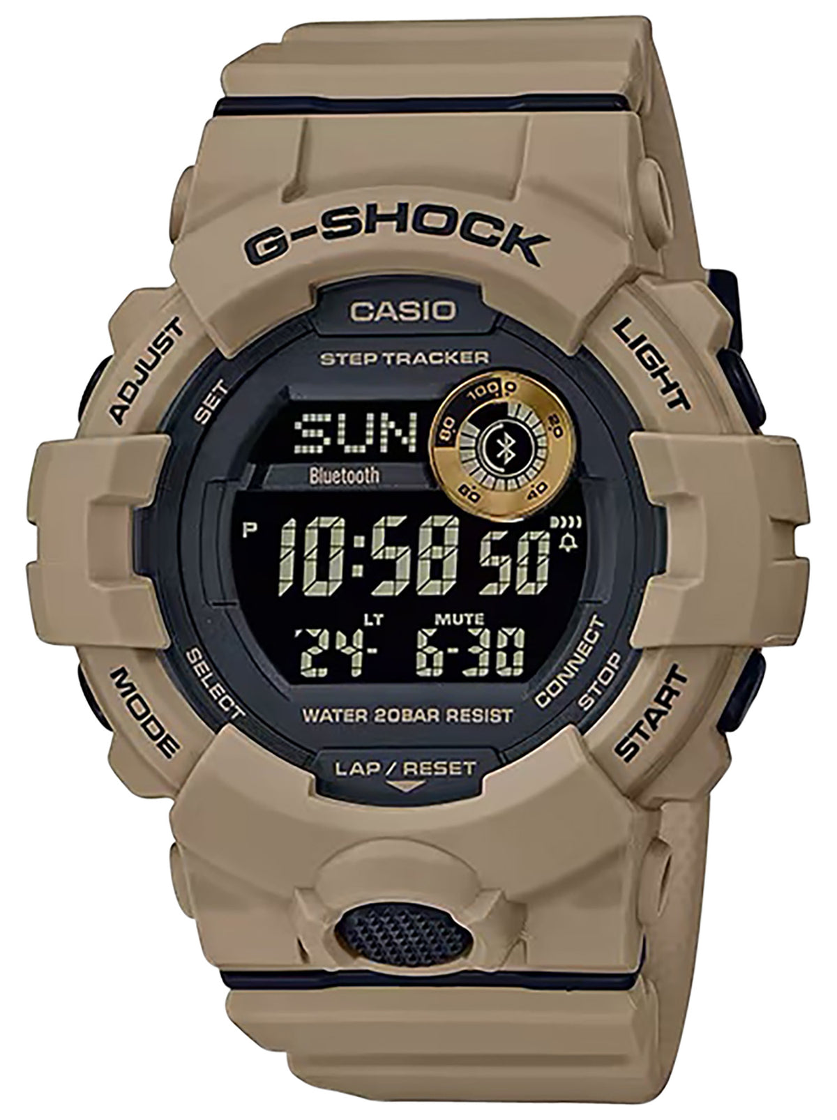 Casio G-Shock GBD800UC5 MOVE Power Trainer App Watch Tan