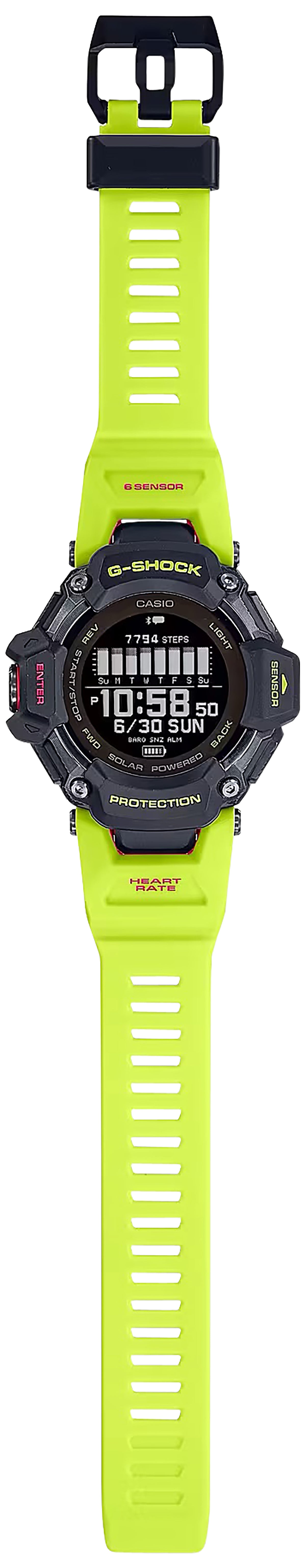 Casio G-Shock GBDH20001A9 Tactical Black Yellow Heart Rate GPS Watch