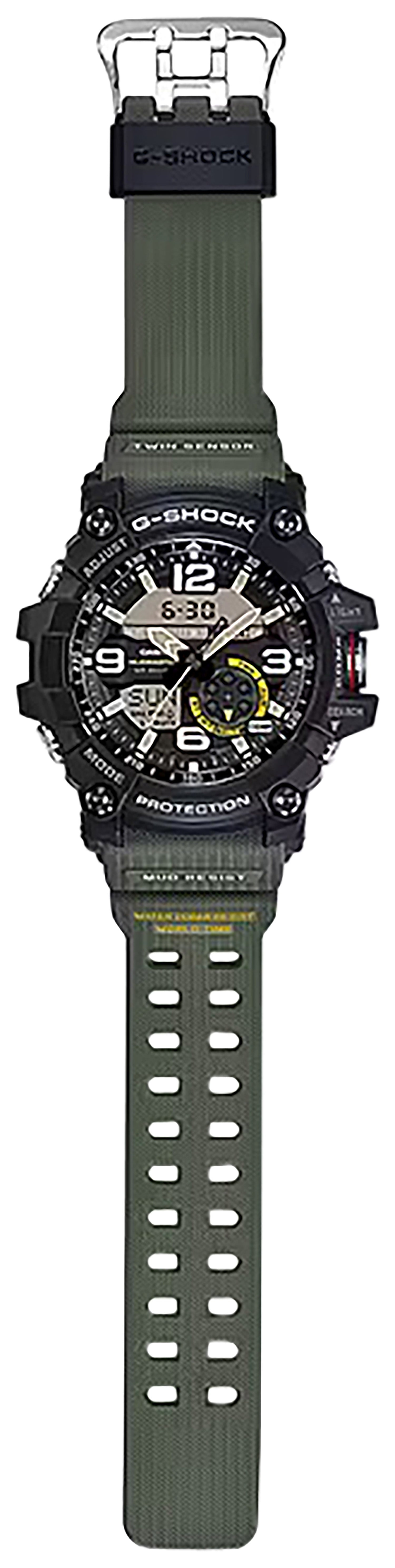 Casio G-Shock GG1000 MudMaster Compass Thermometer Watch Green