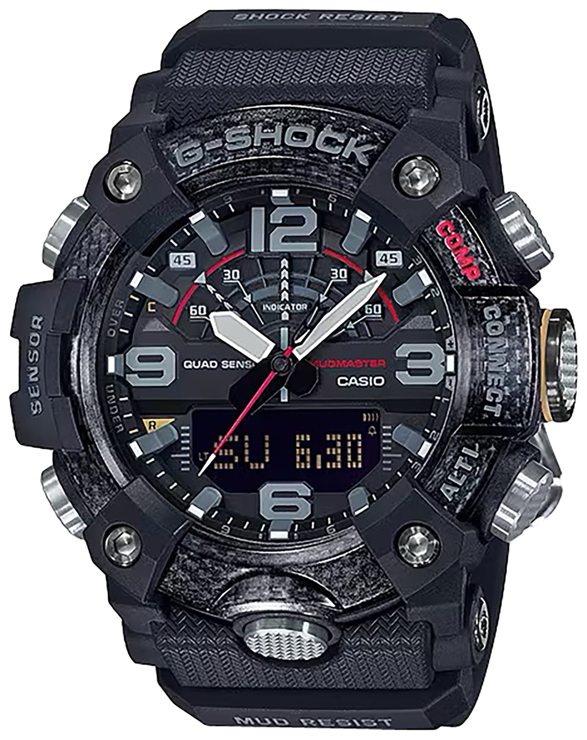 Casio G-Shock GGB100 MudMaster Digital Compass Altimeter Watch Black