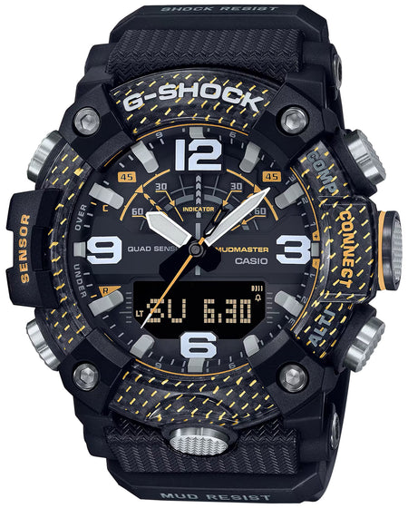 Casio G-Shock GGB100 MudMaster Altimeter Compass Watch Black/Yellow
