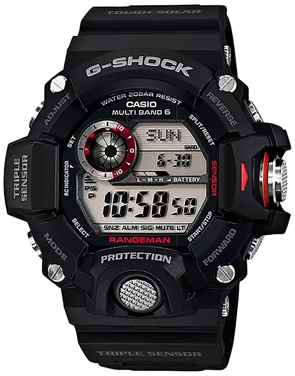 Casio G-Shock GW9400 Rangeman Altimeter Barometer Compass Watch Black