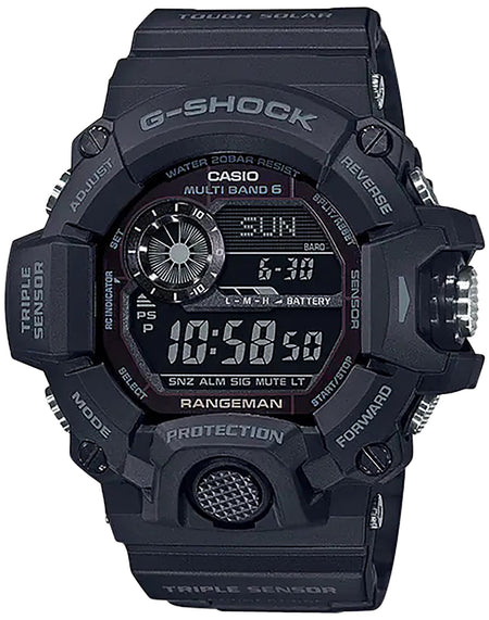 Casio G-Shock GW9400 Rangeman Altimeter Barometer Watch All Black