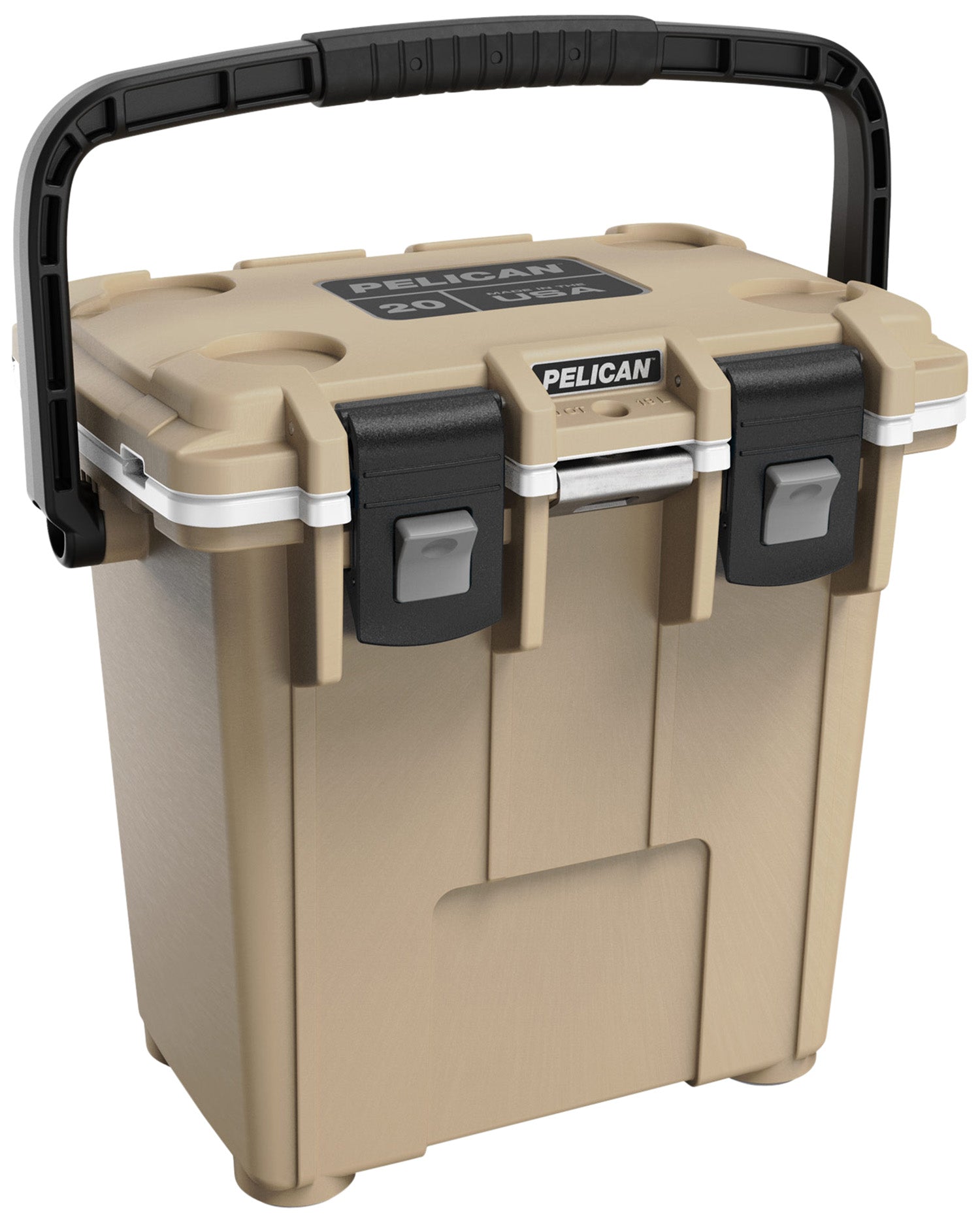 Pelican 20Q-1-TANWHT 20 Qt Elite Personal Cooler Tan and White