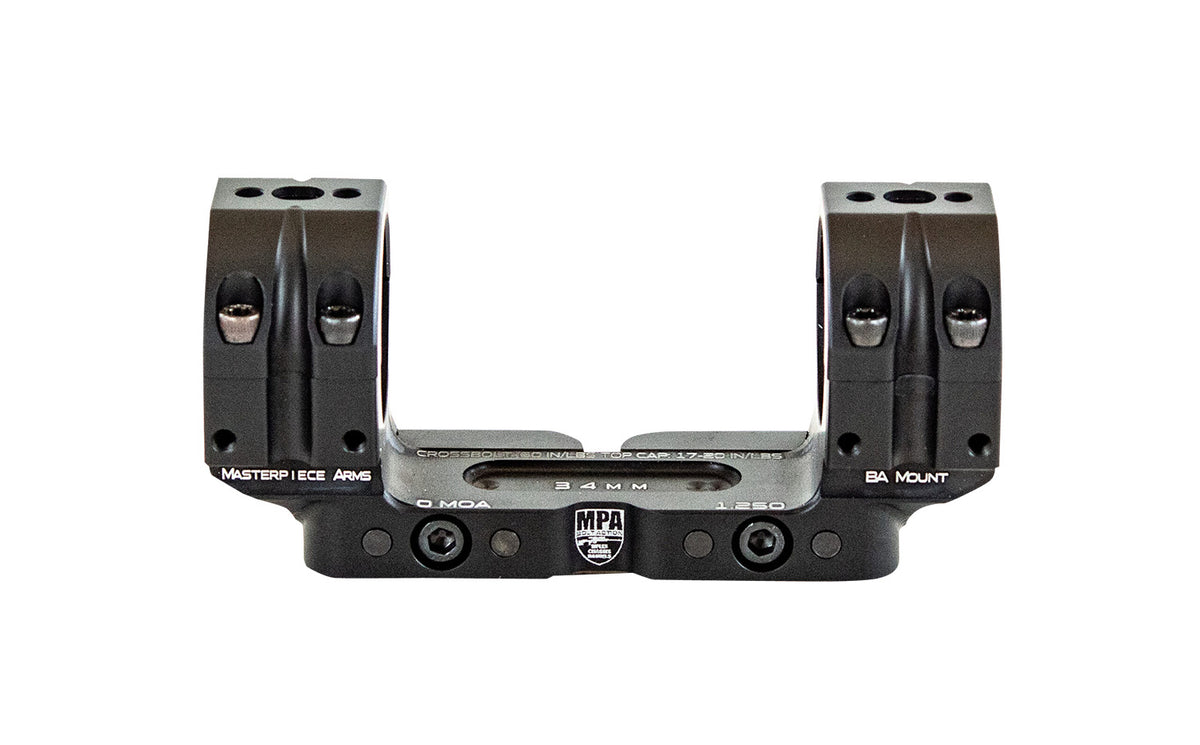 MasterPiece Arms MPA BA Series 30mm Bolt Action Rifle Optic Mount Matte Black