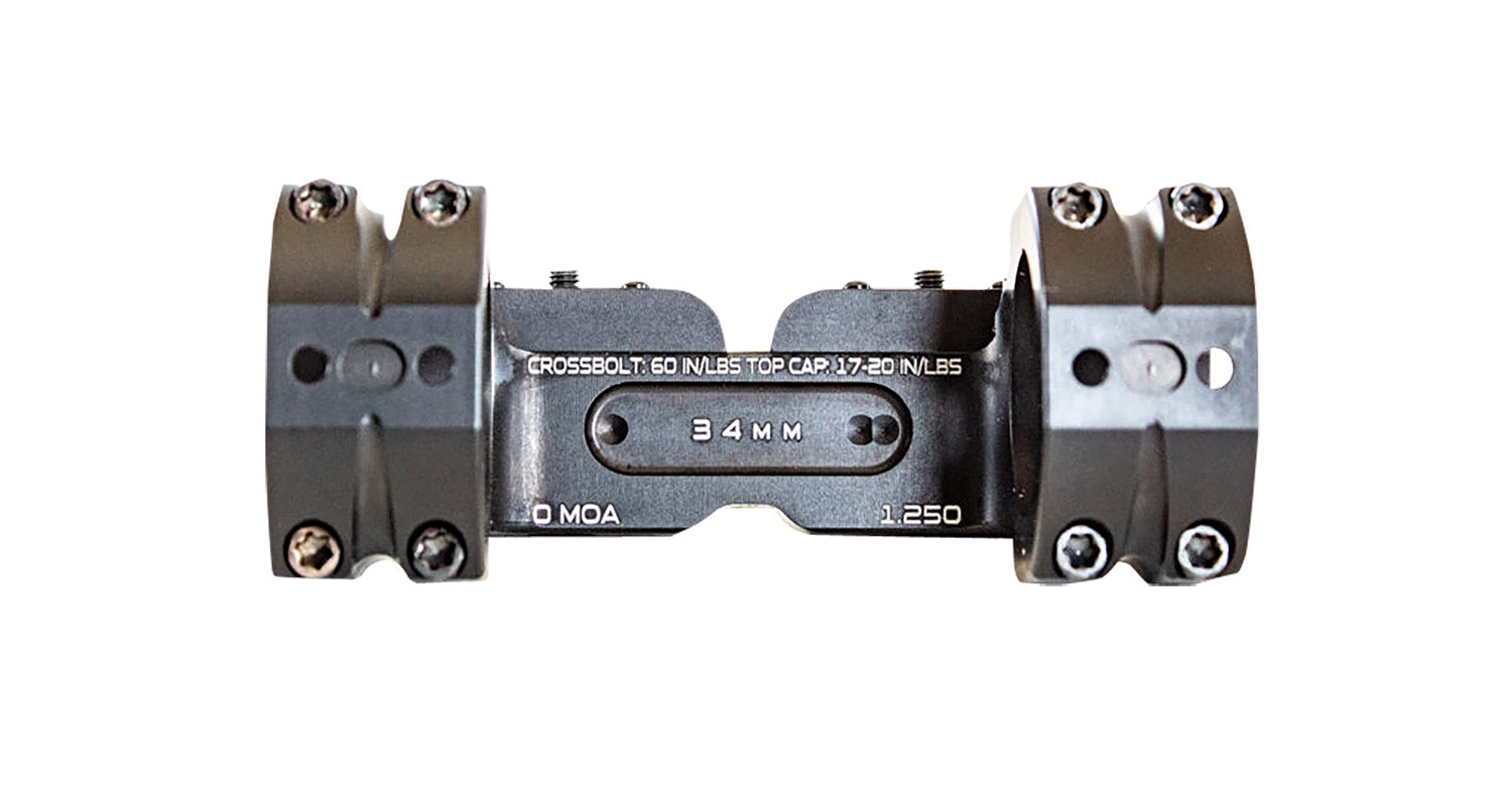 MasterPiece Arms MPA BA Series 34mm Bolt Action Rifle Optic Mount Matte Black