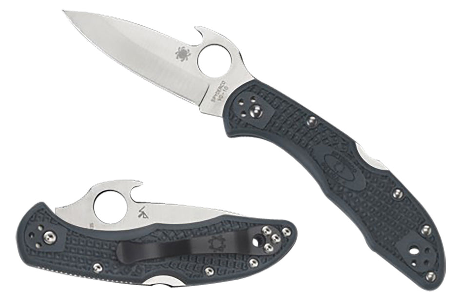 Spyderco Delica 4 Lightweight Emerson Opener Folding Knife Yellow FRN Handle with Pocket Clip