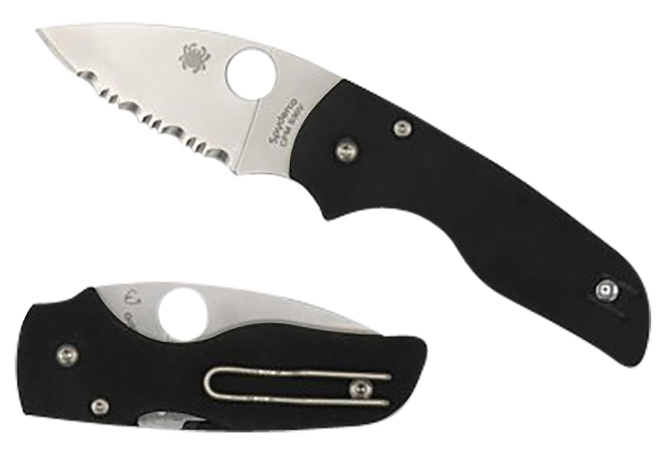 Spyderco C230GP Lil' Native 2.42" Satin CPM S30V SS Blade Black G10 Handle Pocket Clip
