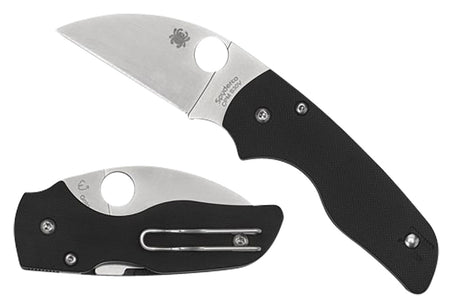Spyderco C230GPWC Lil' Native Wharncliffe 2.44" CPM S30V SS Blade Black G10 Handle Pocket Clip