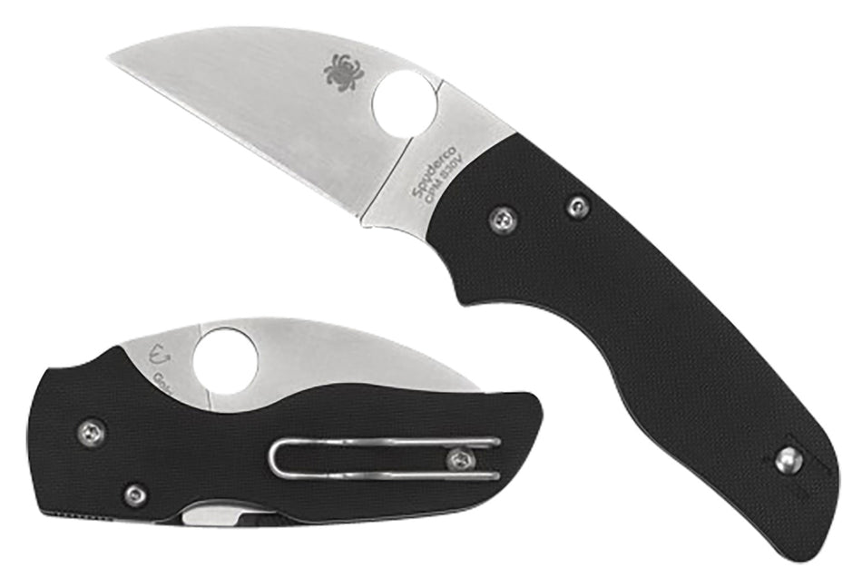 Spyderco C230GPWC Lil' Native Wharncliffe 2.44" CPM S30V SS Blade Black G10 Handle Pocket Clip
