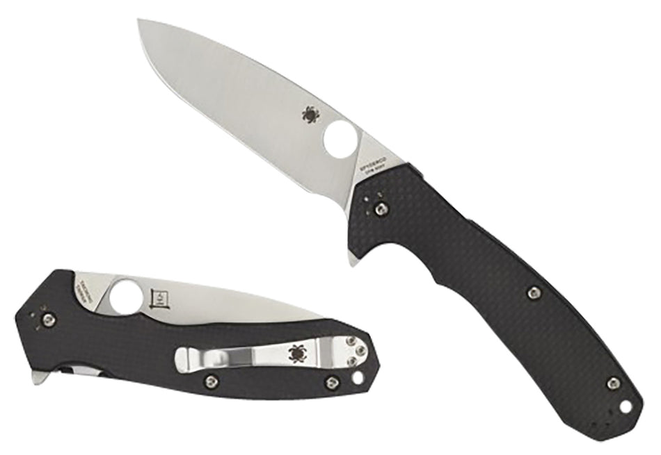 Spyderco C234CFP Amalgam 3.80" Satin CPM S30V SS Blade Carbon Fiber G10 Handle Pocket Clip