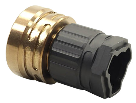 Q LLC Erect9r 9mm Suppressor Three-Way HK Tri-Lug Mount Black 17-4 Stainless 7075 Aluminum