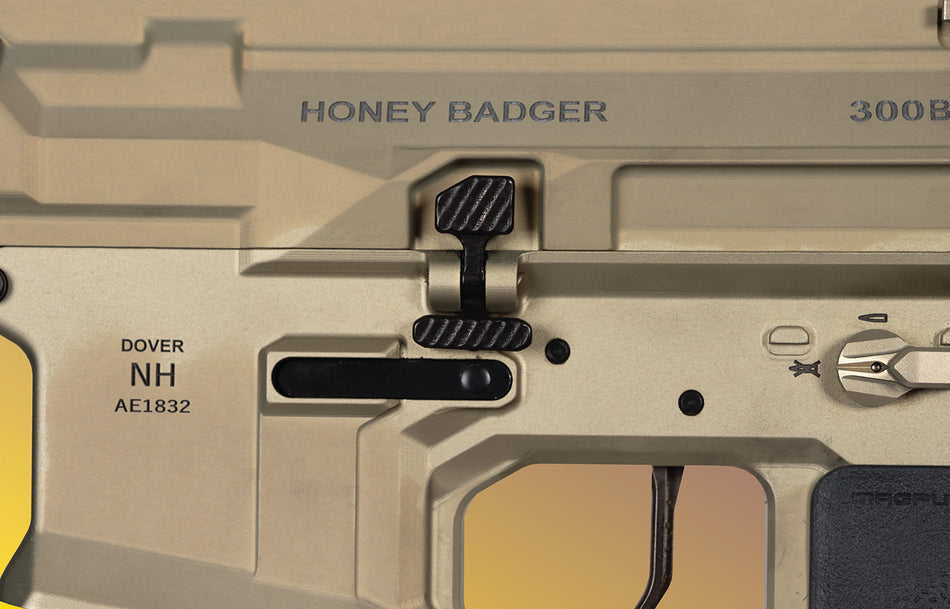 Q LLC ACCBBC Oversized Balanced Bolt Catch for AR-15 Platform Black Stainless